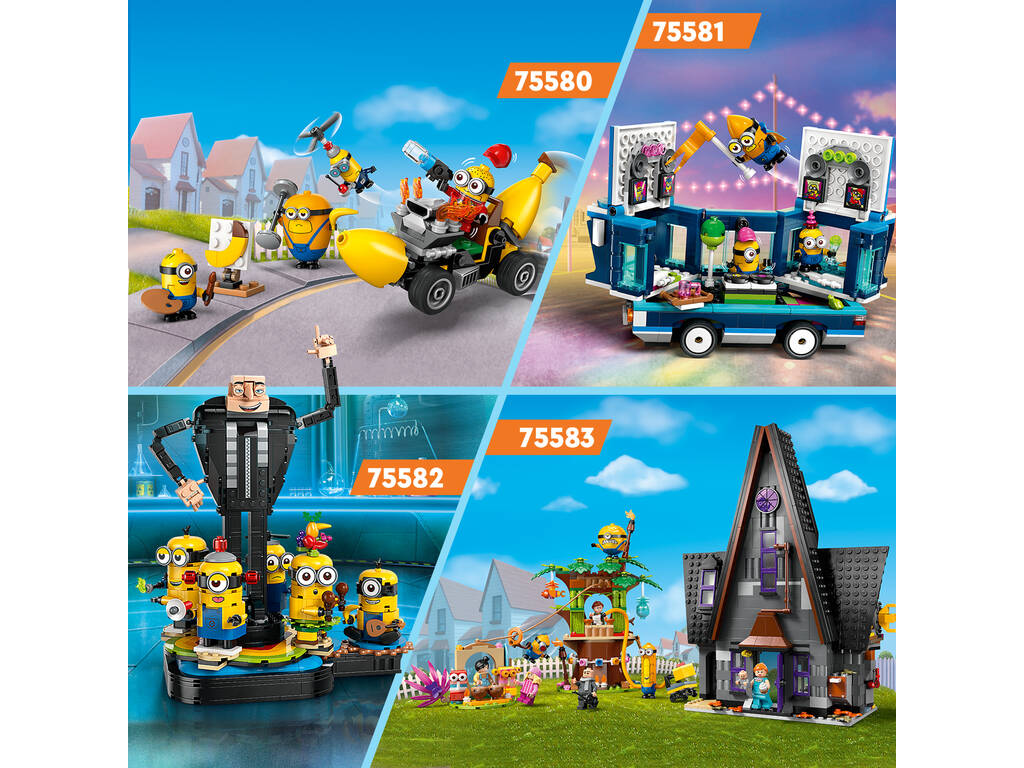 Lego Gru 4 Mi Villano Favorito Modelo de Gru y los Minions 75582