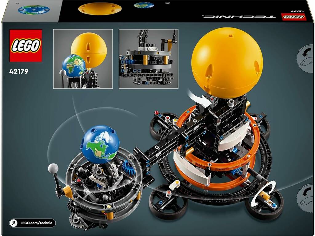 Lego Technic Weltraumplanet Erde und Mond im Orbit 42179