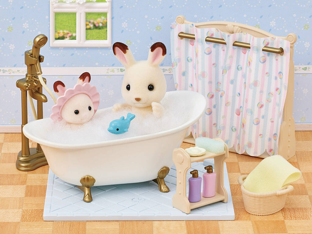 Sylvanian Families Set da bagno e doccia Epoch Para Imaginar 5739