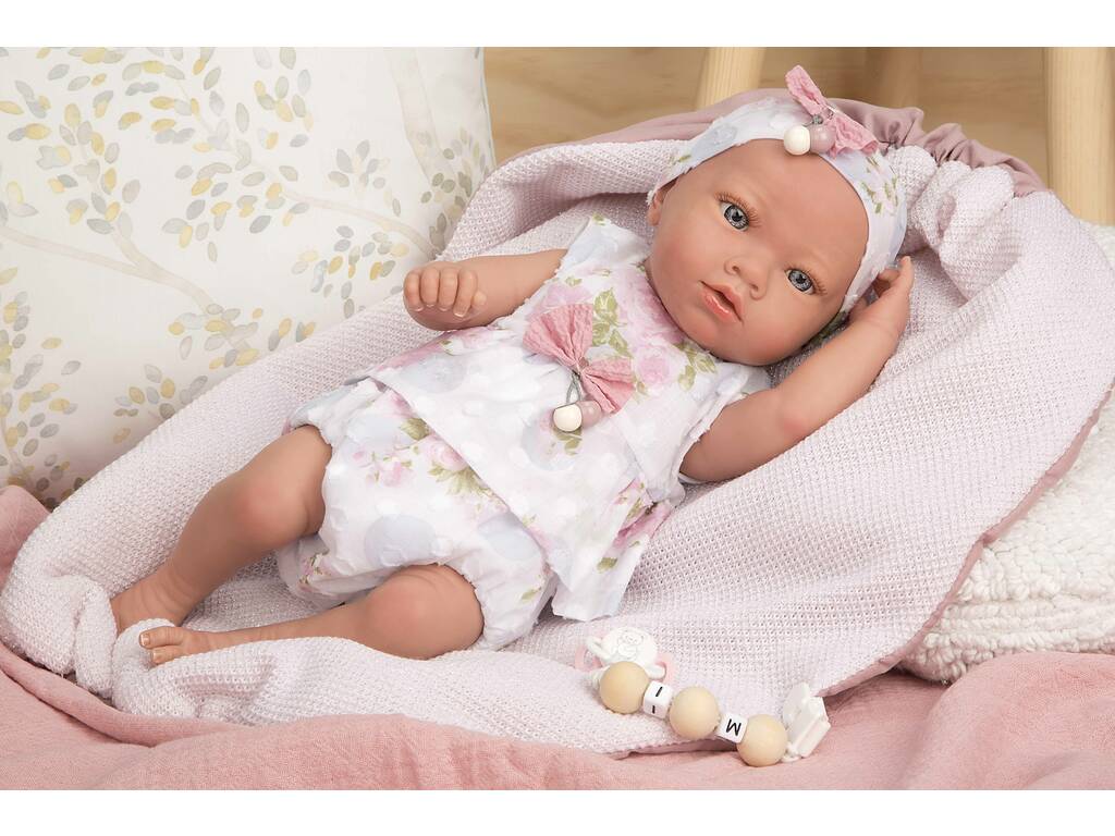 Reborn Baby Puppe 38 cm. Inna Rosa mit Decke Arias 98106