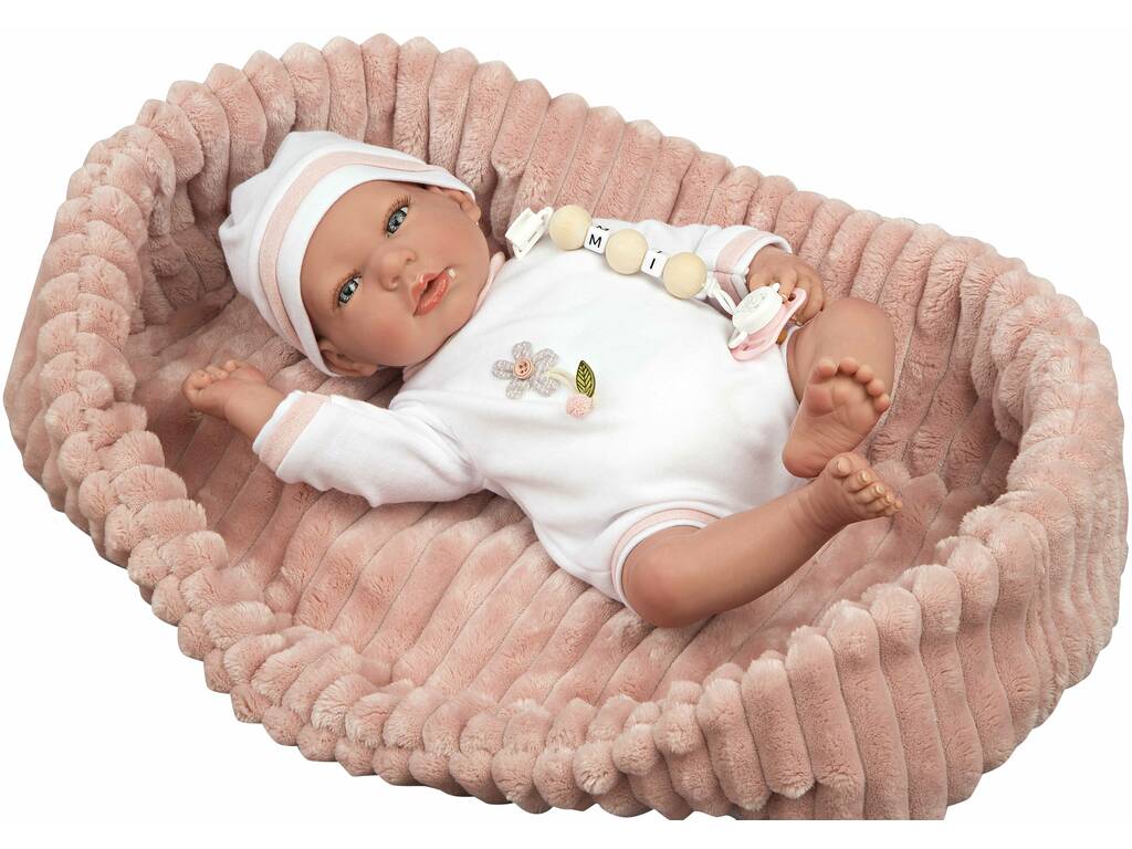 Lola Reborn Baby Puppe 40 cm. mit Tragetasche Arias 98110