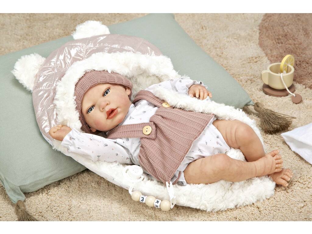 Reborn Puppe 40 cm Sandra Rosa mit Decke Arias 98160