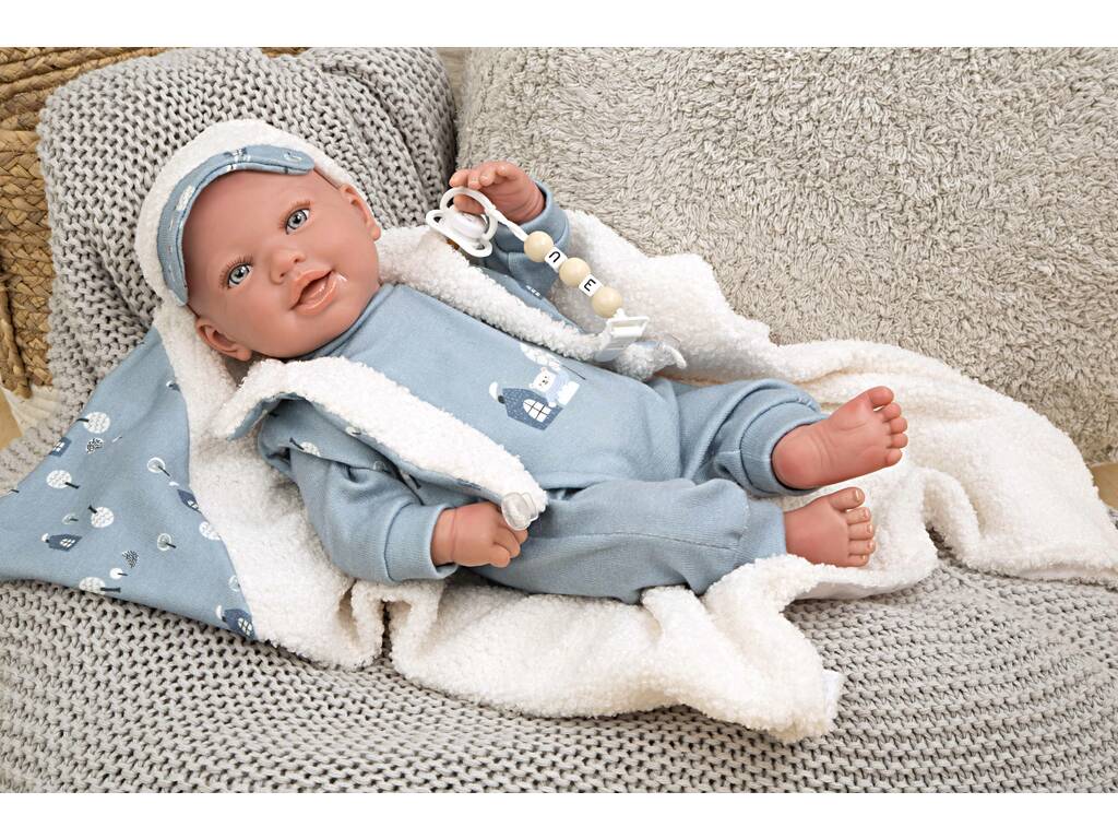 Reborn-Babypuppe Bruno 45 cm mit Decke von Arias 98150