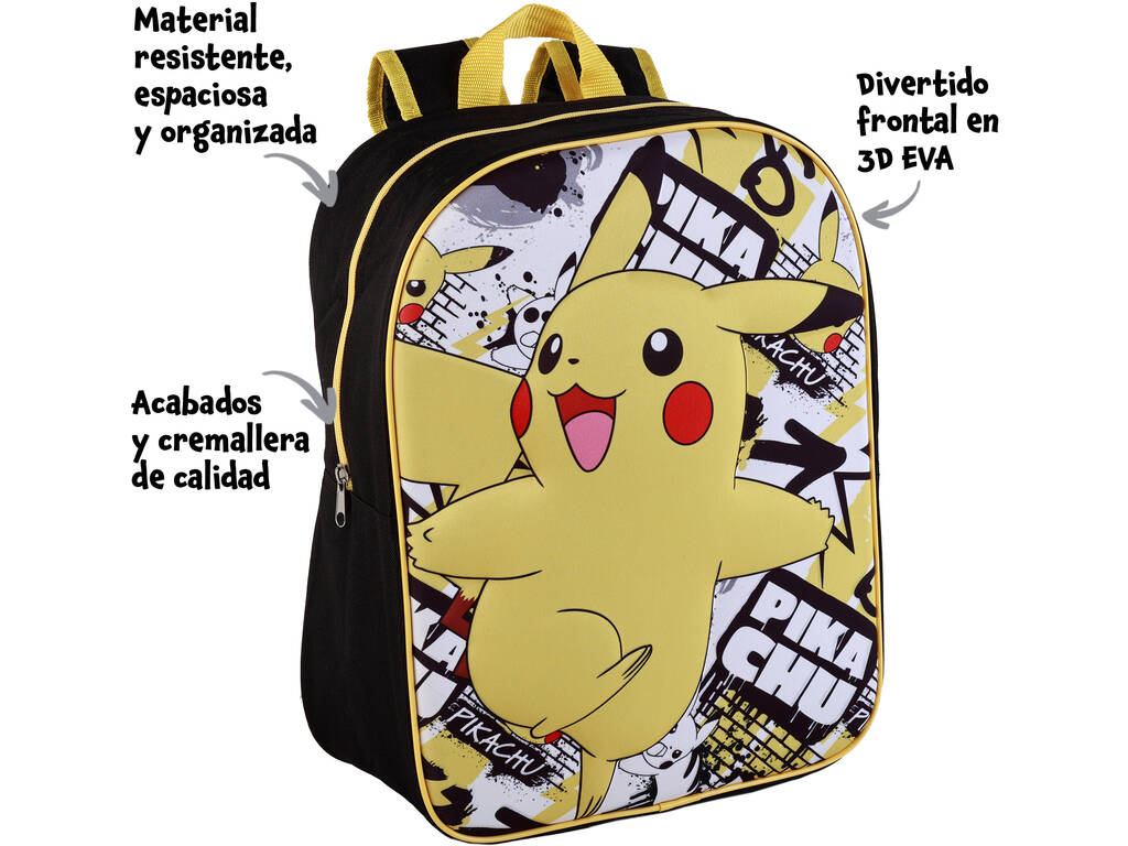 Pokemon Happy Pikachu 3D Eva Sac à dos 40 cm par Toybags T424-135