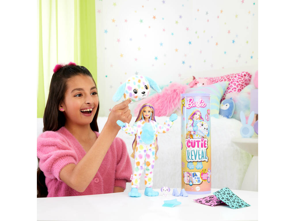 Barbie Cutie Reveal Sueños de Colores Muñeca Dálmata Mattel HRK41