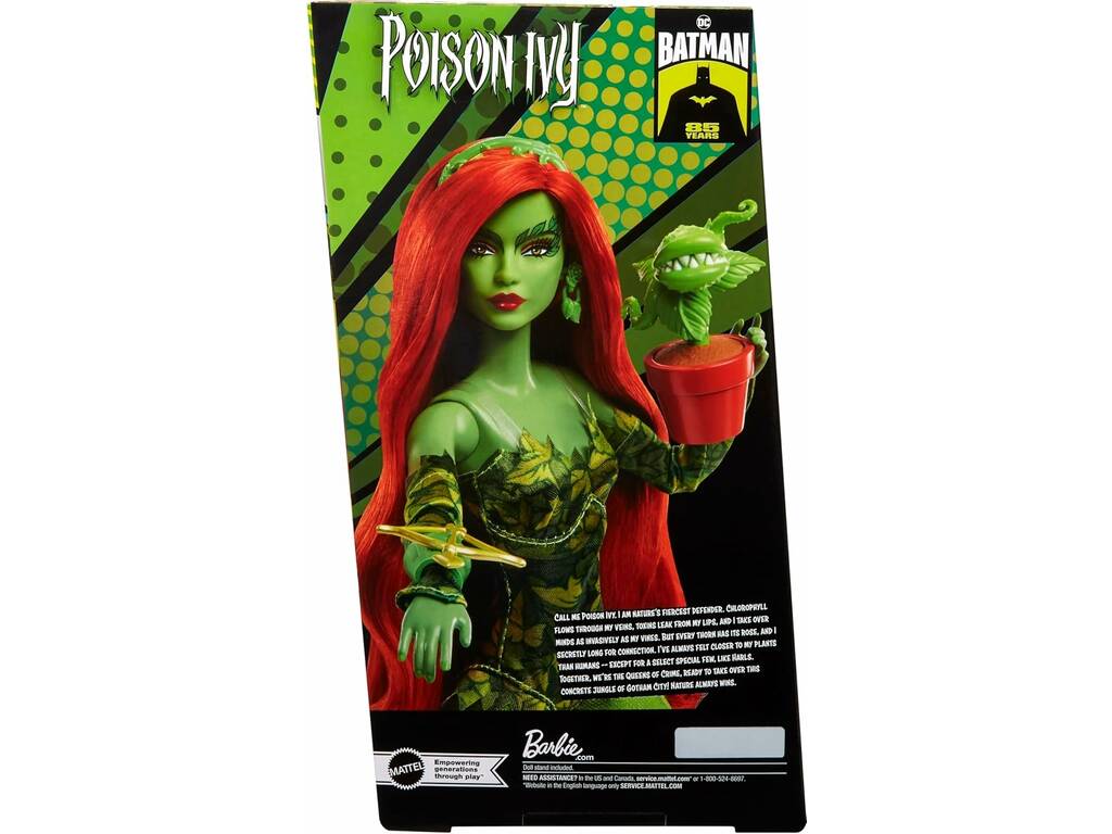 Barbie Signature Batman 85 Aniversaio Muñeca Poison Ivy