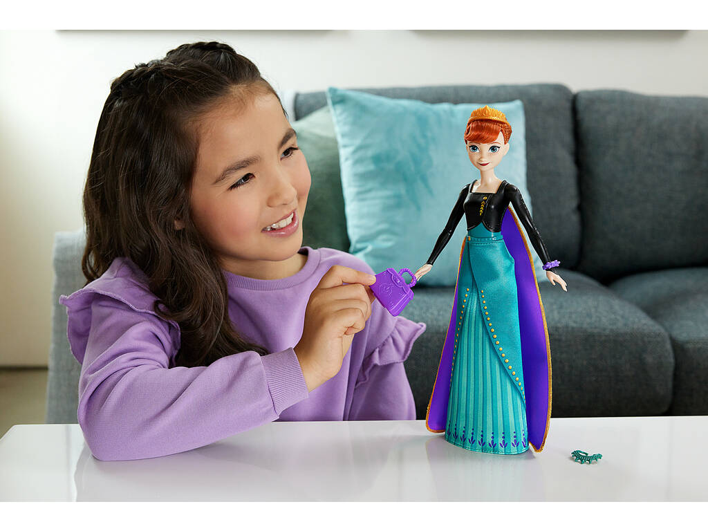 Frozen Anna Spin And Reveal Puppe von Mattel HXD27