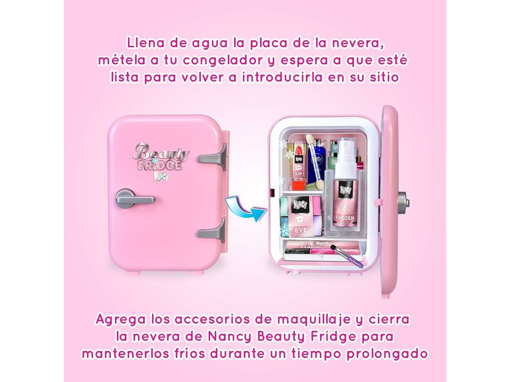 Nancy Beauty Fridge Muñeca con Accesorios de Belleza