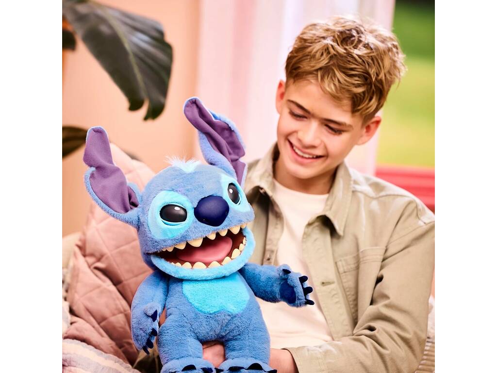 Stitch Boneco Animatrónico Real FX com Sons e Movimentos Realistas Famosa TTC29000