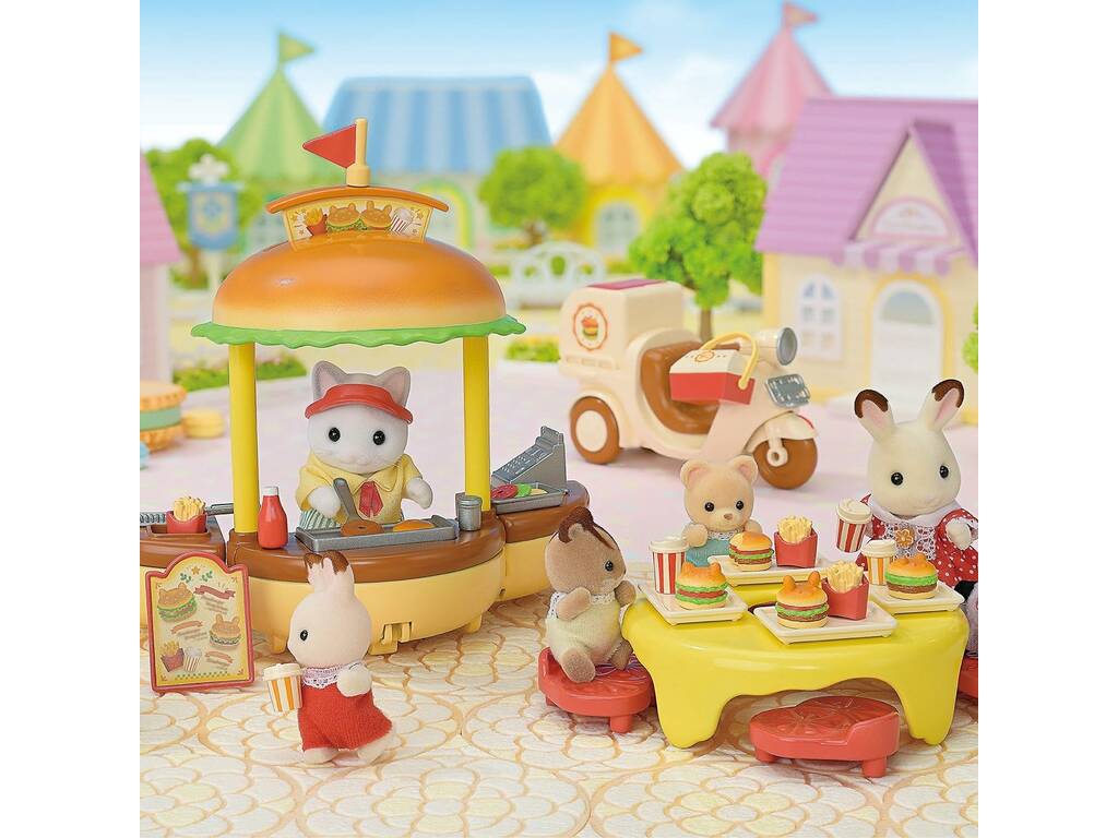 Sylvanian Families Hamburgerstand von Epoch zu stellen 5757