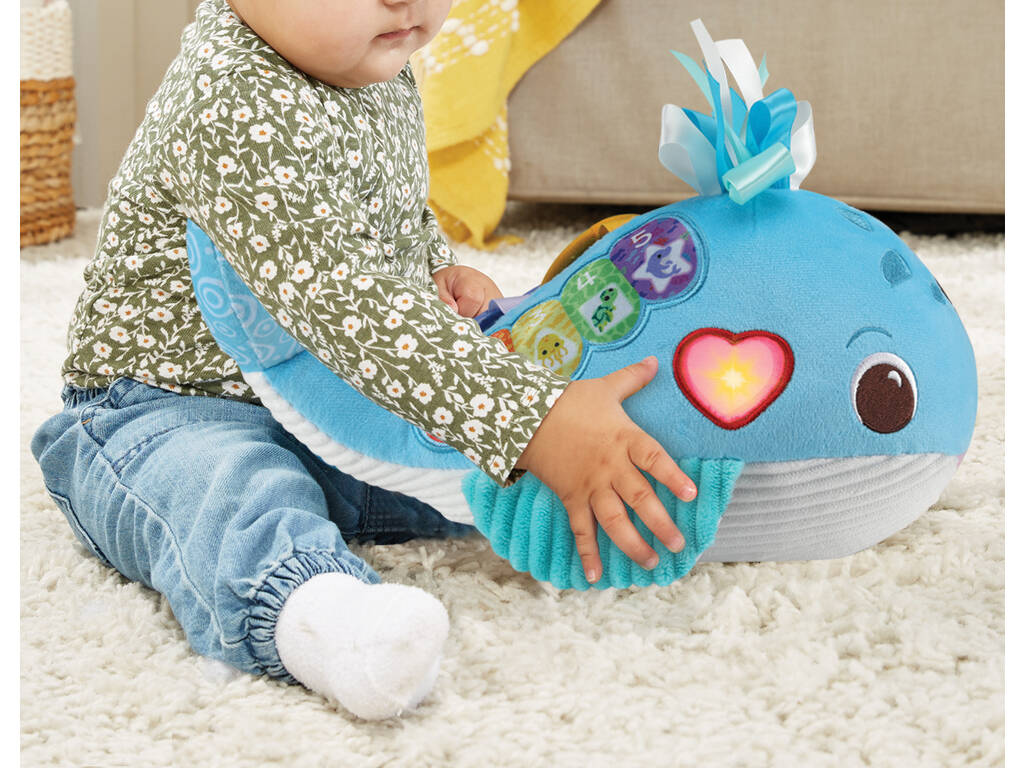 Peluche Sensoriale Marino la Balena Bebè Eco Vtech 80-562822