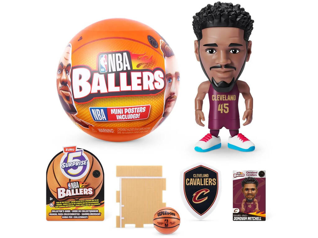 5 figurines surprises NBA Ballers Zuru 11025790