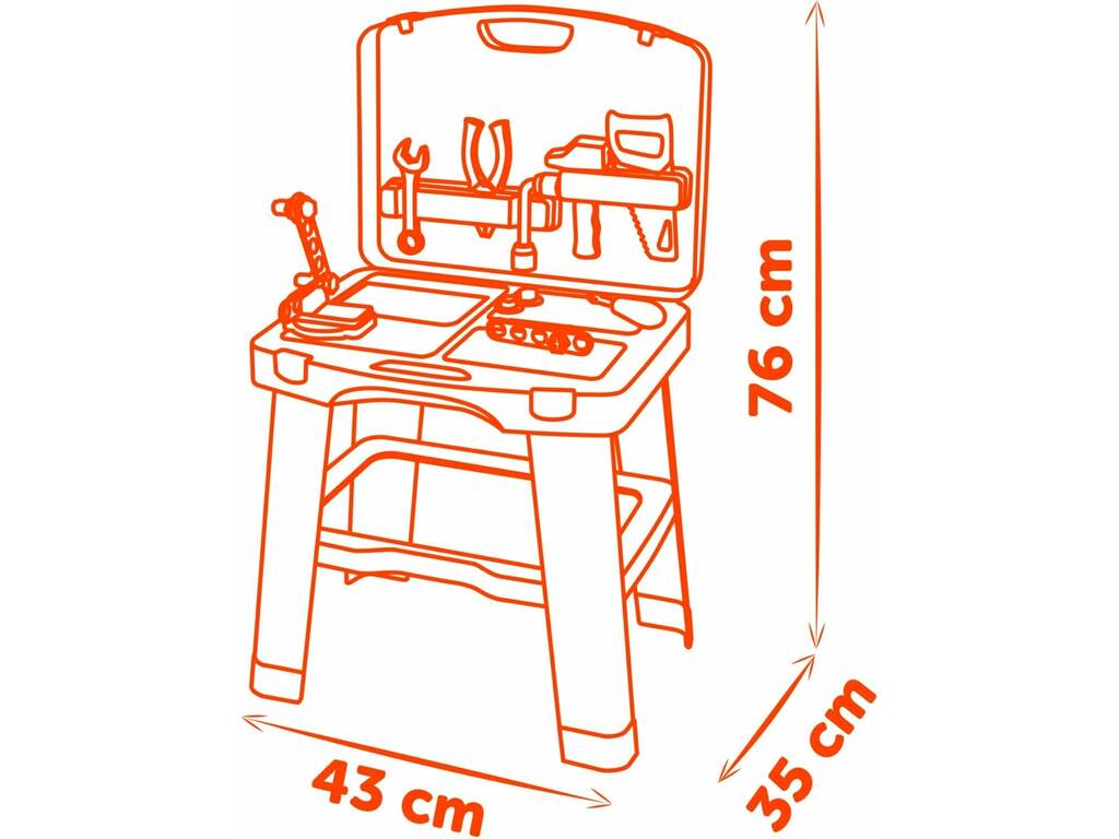 Black & Decker Maletín y Banco De Trabajo con 25 Accesorios