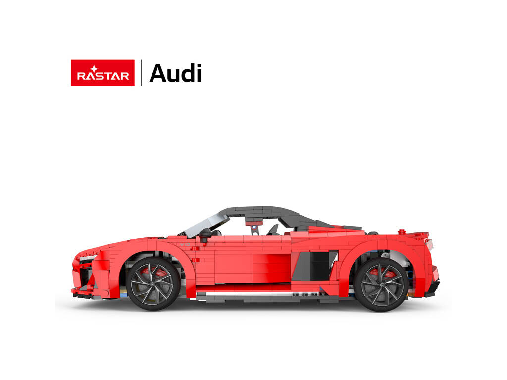 Audi R8 Spyder Rojo 1:14 Construible de 1440 Piezas