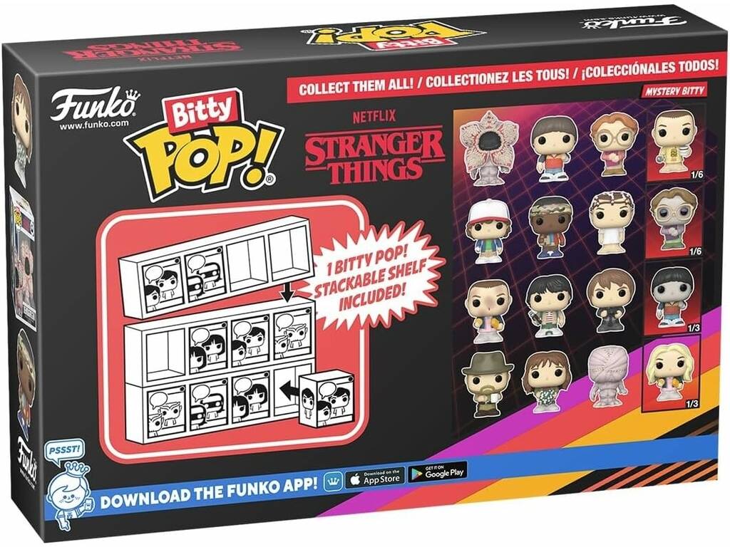 Funko Pop Bitty Stranger Things Pack 4 Mini Figuras con Demogorgon