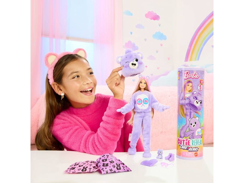 Poupée Barbie Cutie Reveal Loving Bears avec costume généreux