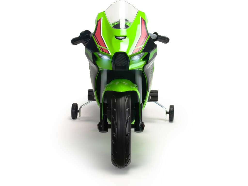 Moto à batterie Kawasaki Ninja ZX R10 vert 12V