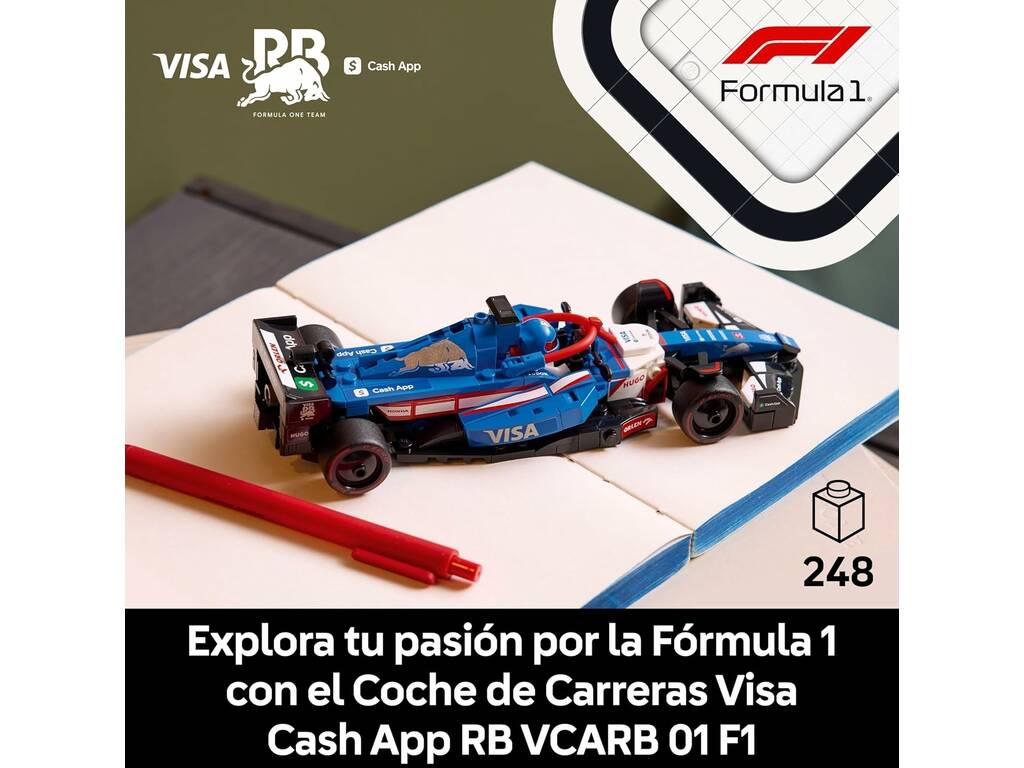 Lego Speed Champions Formula 1 Auto da corsa Visa Cash App RB VCARB 01 F1