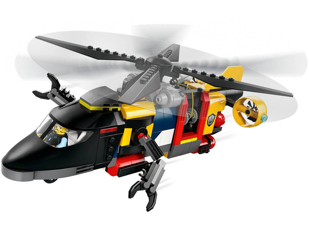 Lego City Remix: Helicóptero, Camión de Bomberos y Submarino