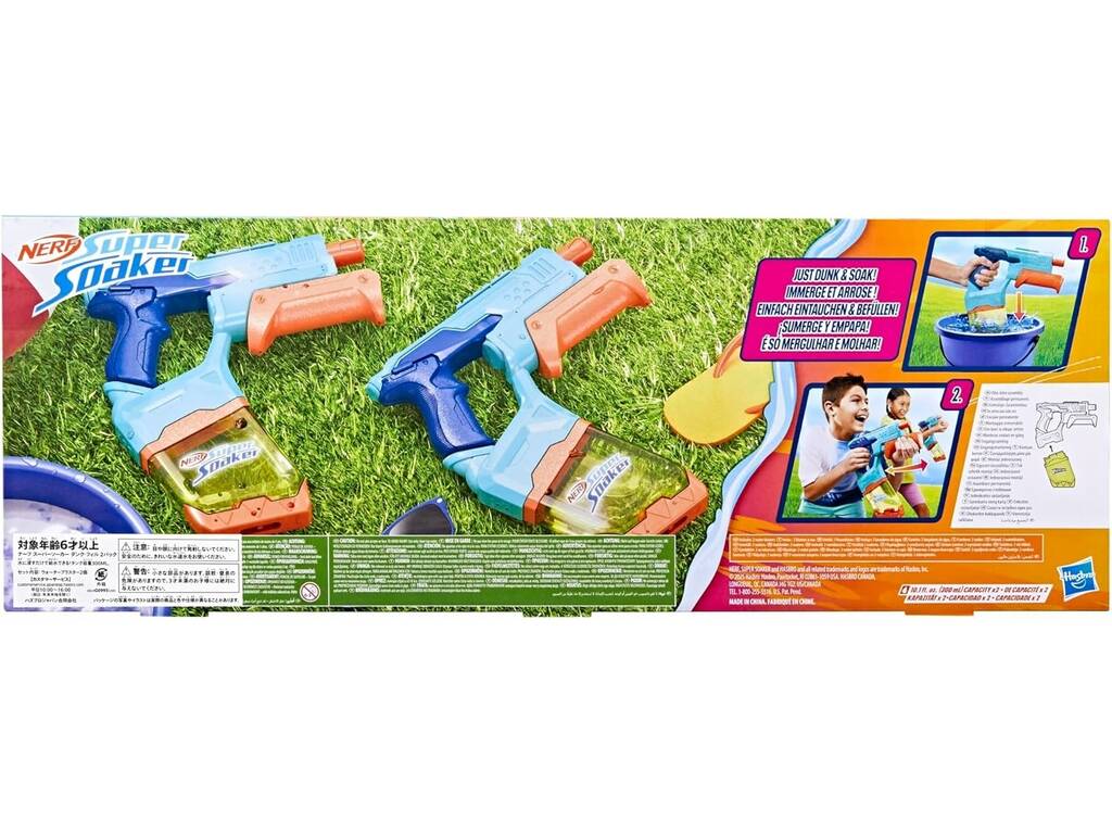 Lanceurs d'eau Nerf Super Soaker Pack 2 Dunk Fill