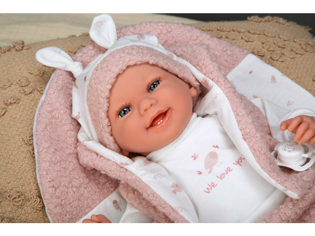 Elegance Newborn Baby Doll Colin 40 cm avec coussin