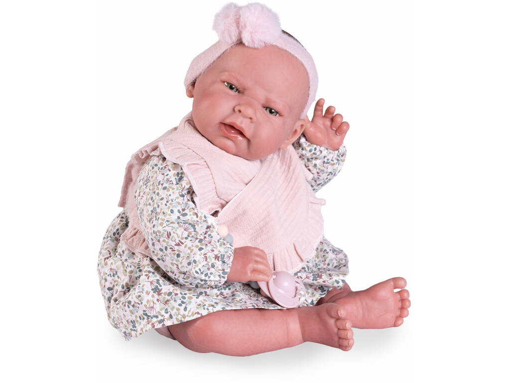 Boneca Bebé Sweet Reborn Lea de 42 cm com Babete Antonio Juan 80327