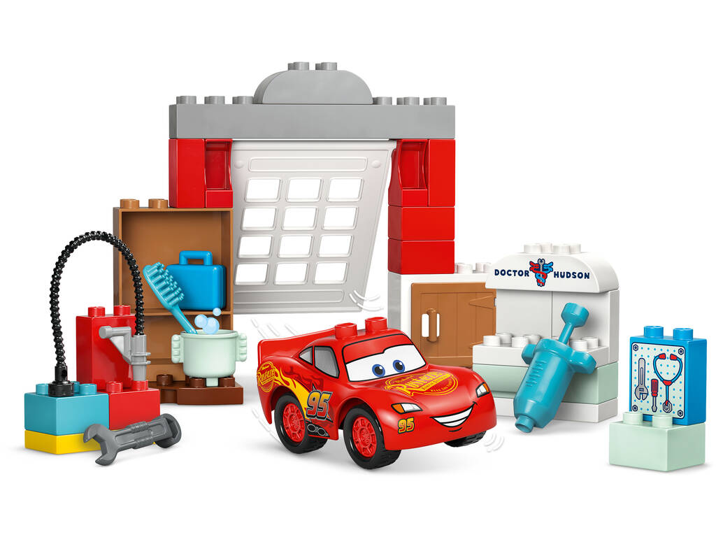 Lego Duplo Disney Cars Visite de McQueen à l'atelier de Doc