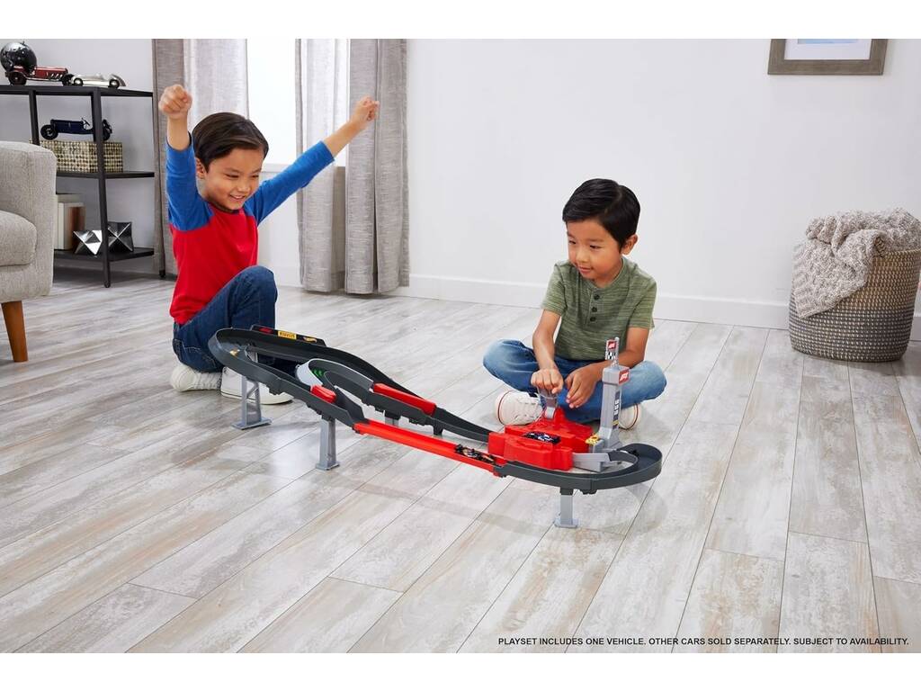 Circuit Hot Wheels Racing Formula 1 Sprint Race avec 3 voitures