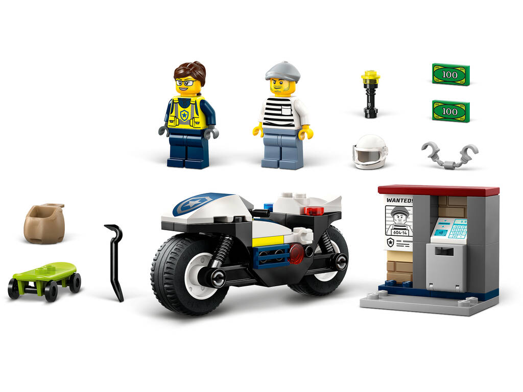 Lego City Persecución en Moto de Policia