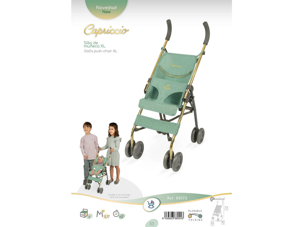 Chaise de poupée pliable Capriccio XL