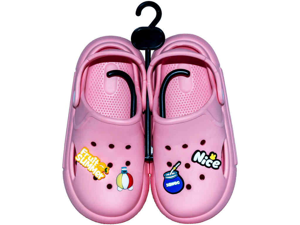 Sabots EVA perforés pour enfants Rose Taille 24
