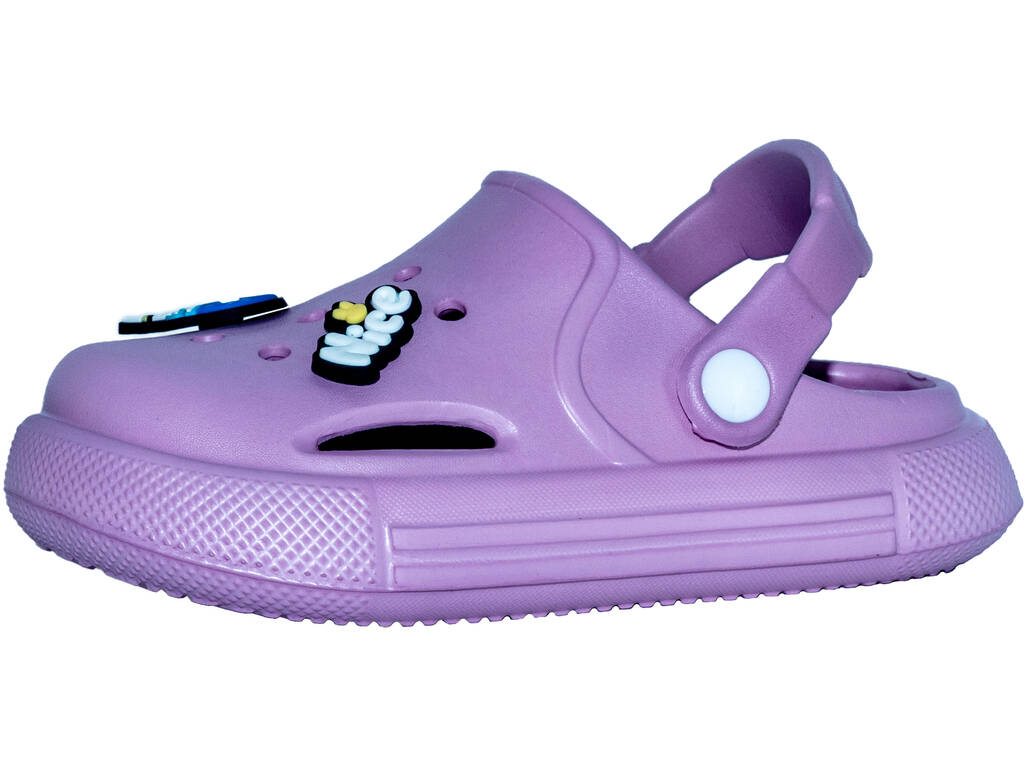 Tamancos Perfurados EVA Infantis Roxo Tamanho 22