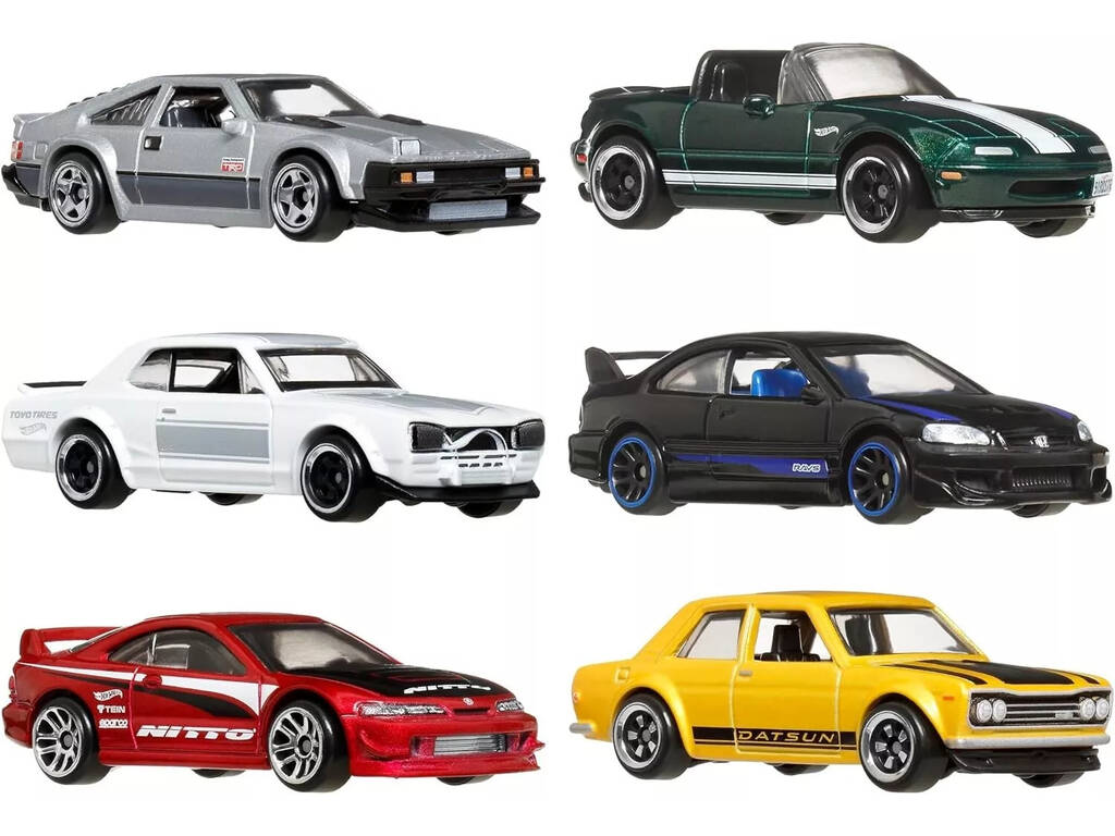 Hot Wheels Premium Silver Series Multipack Exclusivo 6 Coches Streets Of Japan