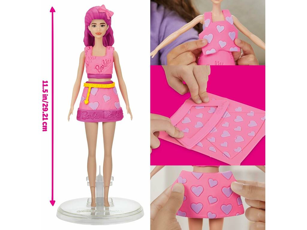 Playdoh Barbie Coeurs et Cheveux