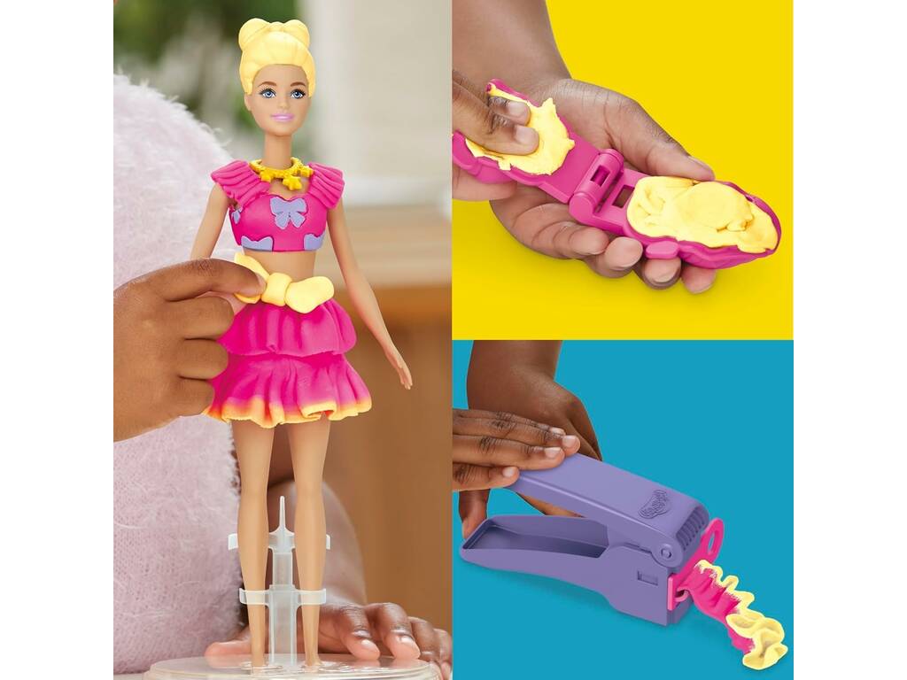 Playdoh Barbie Volantes y Lazos