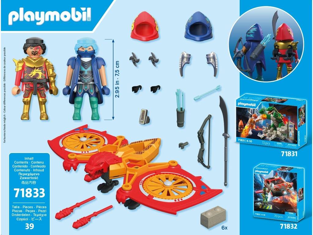 Playmobil Herói com Drone Contra Ninja Malvado