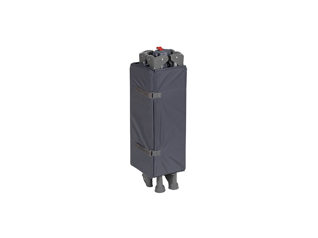 Lit de voyage basique gris foncé 79 x 66 x 126 cm