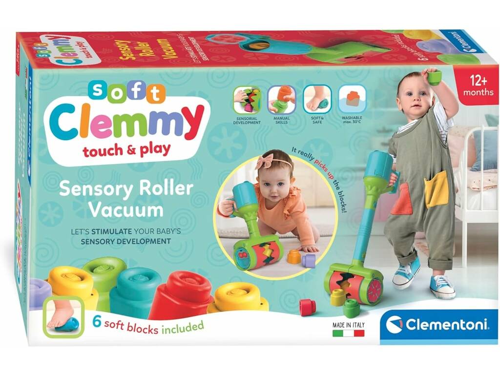 Clemmy Aspirateur sensoriel avec 6 blocs