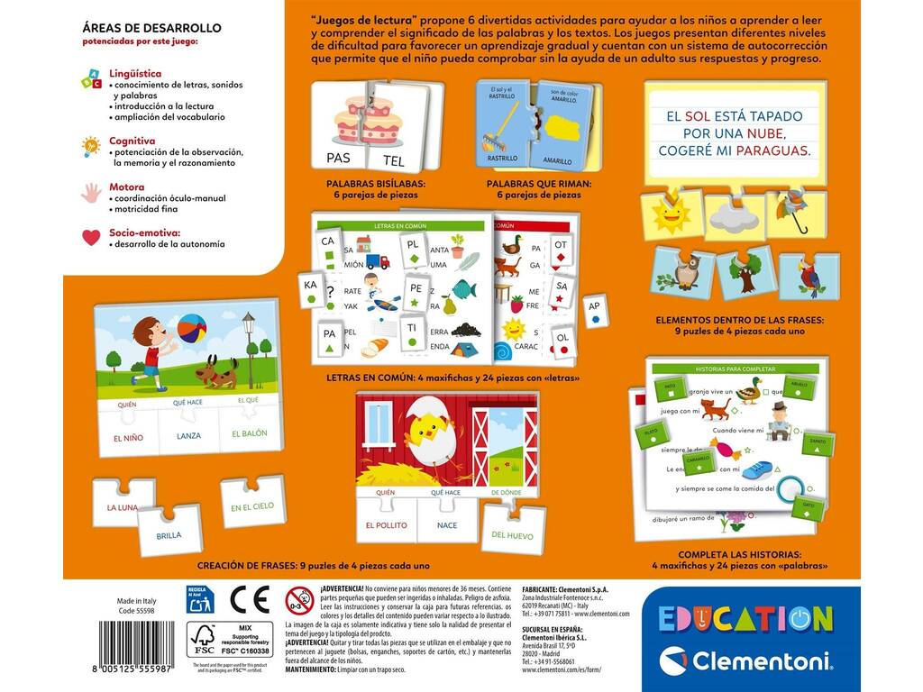 Education Jeux de lecture