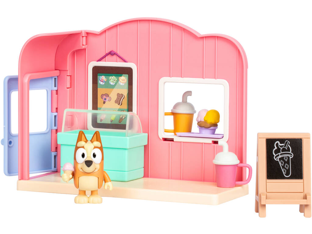 Bluey Set Mini Playset con Figura y Accesorios