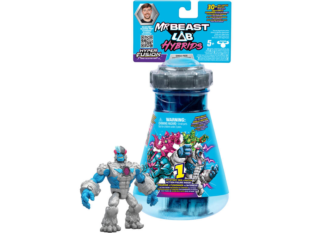 Mr Beast LAB Hybrids Pack 1 Figura de Acción Sorpresa