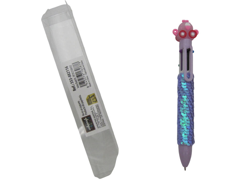 Caneta 6 Cores com Carruagem de 16 cm