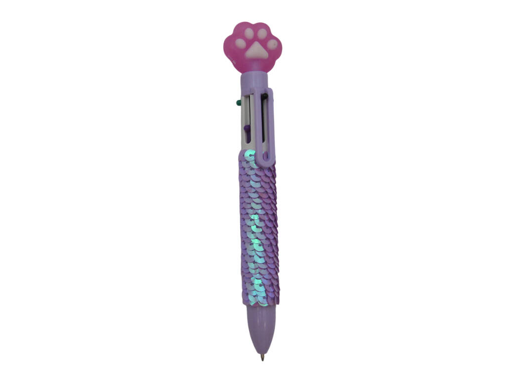 Stylo à bille 6 couleurs avec 16,5 cm d'impression
