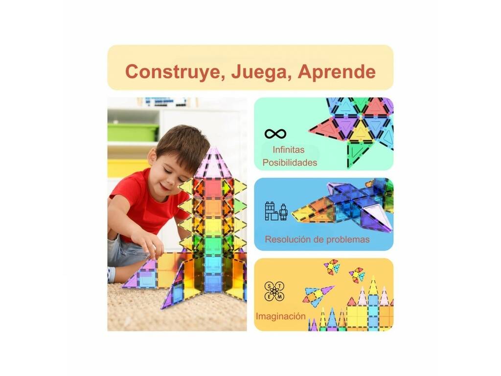 Picasso Tiles Créations magnétiques Pack de 61 pièces