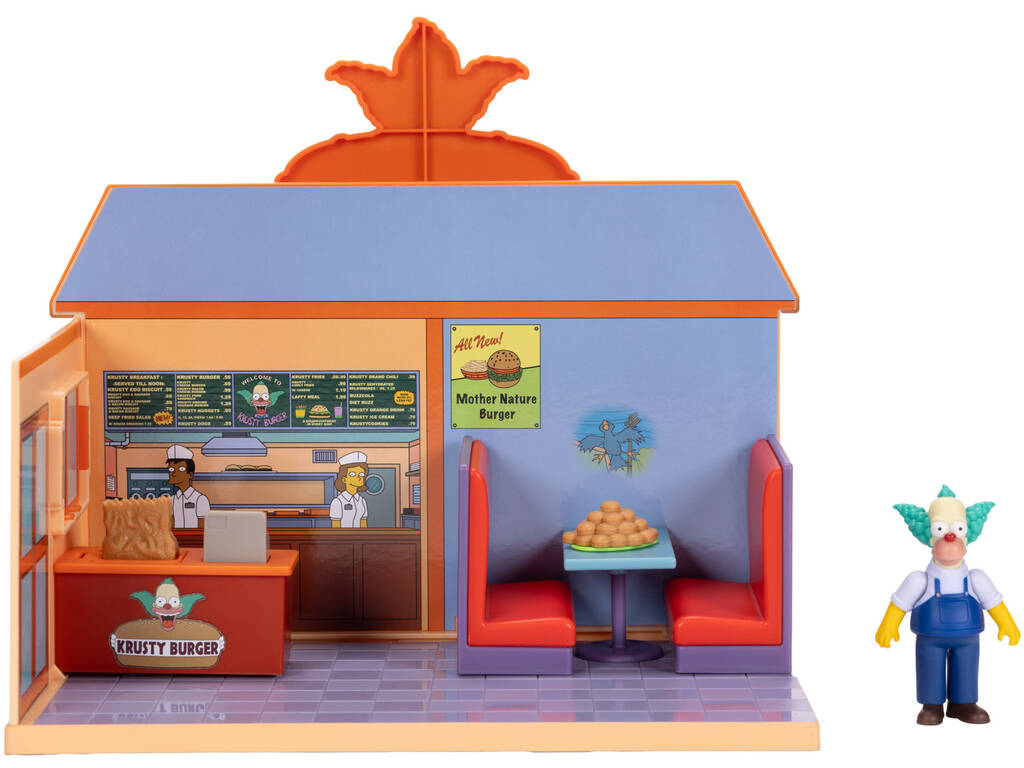 The Simpsons Diorama Krusty Burger con Figura Krusty