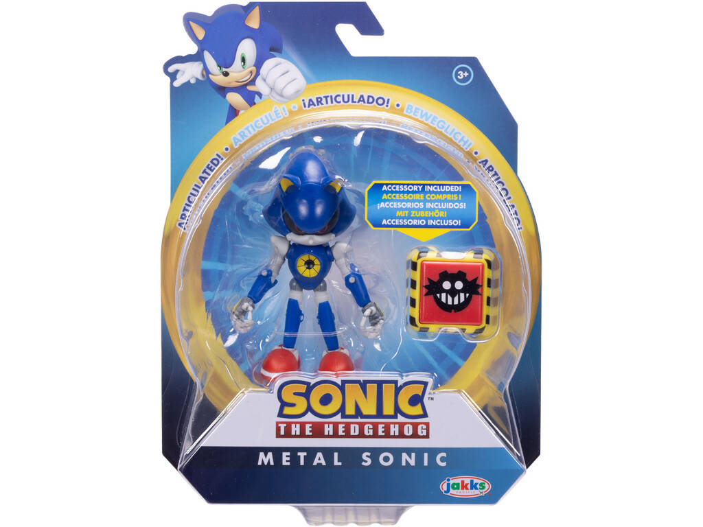 Sonic The Hedgehog Figurine articulée de 10 cm avec accessoire