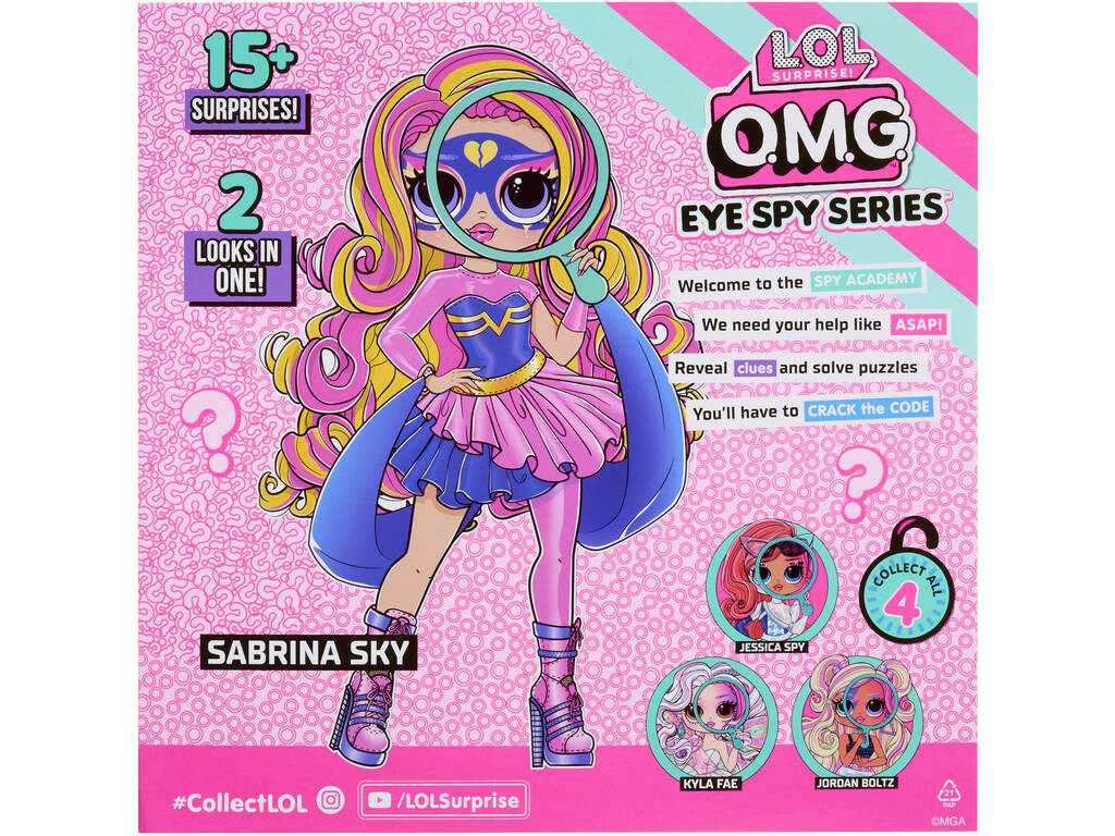 LOL Surprise OMG Eye Spy Series Poupée Sabrina Sky avec accessoires