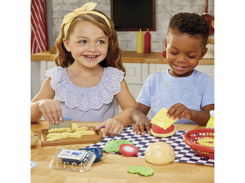 Little Tikes Creative Chefs Pack Hamburger avec pâte à modeler et sable magique