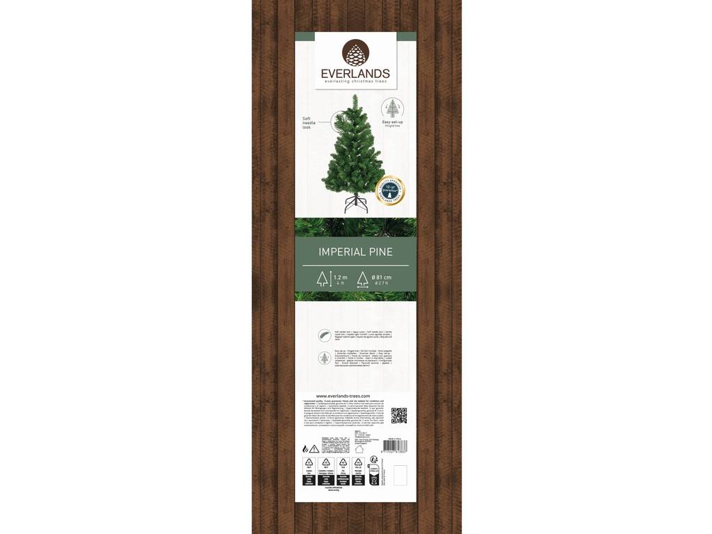 Sapin de Noël Imperial Pine de 120 cm avec 220 branches Everlands