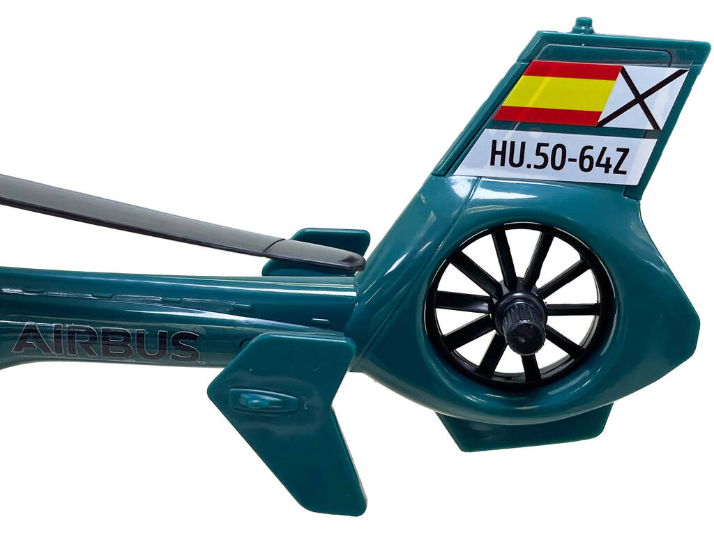 Dickie Toys Hélicoptère Airbus de la Garde civile de 36 cm avec lumière et sons